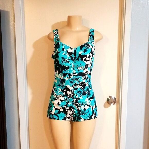 Vintage Maxine One Piece Swimsuit size 14 in like new condition - Picture 2 of 12